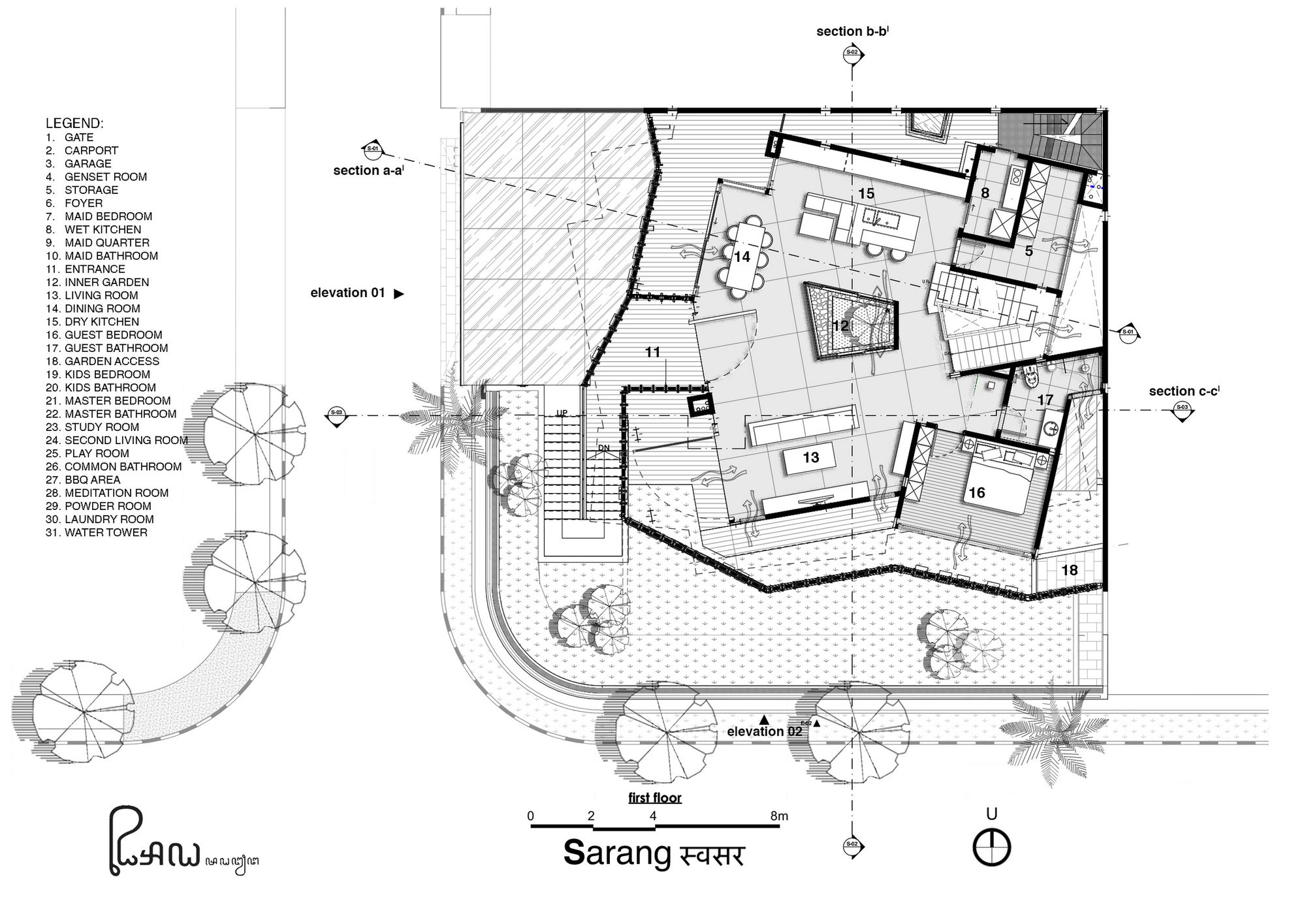 萨朗鸟巢屋丨印度丨Realrich Architecture Workshop-18