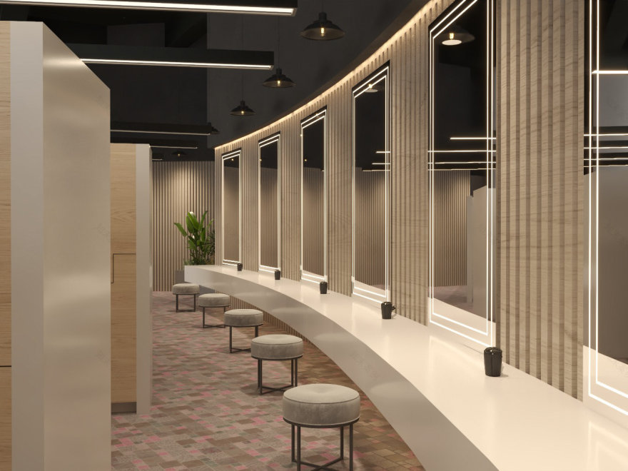 女士专用金仕堡健身房丨Archgroup-24