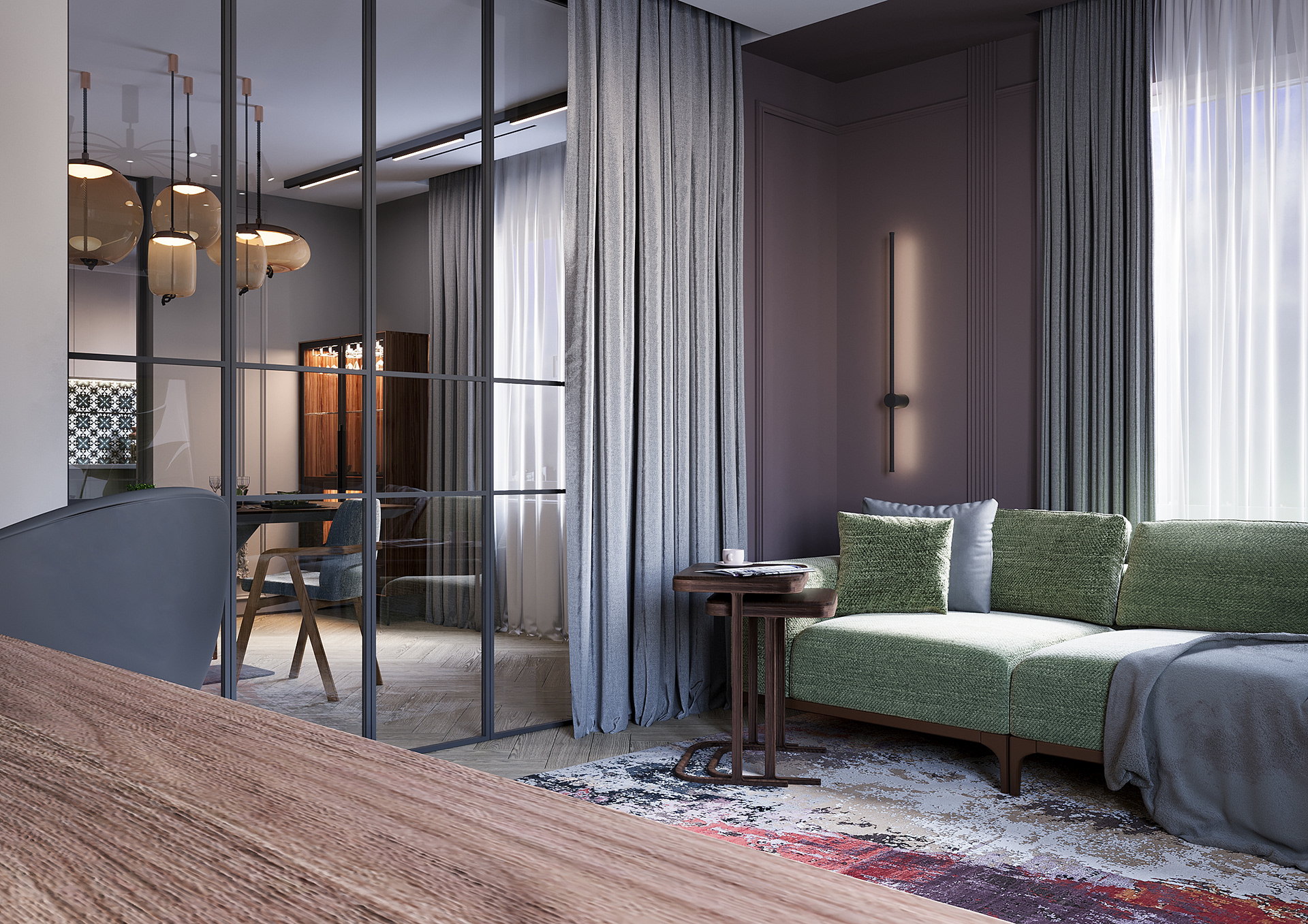 AuezovCity 小区两居室室内设计-49