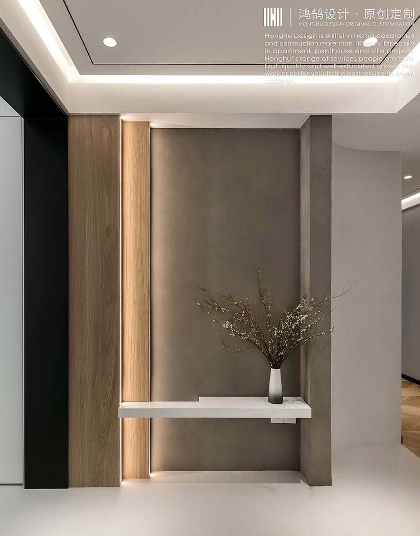 微水泥极简风平层公寓设计丨中国上海丨上海鸿鹄设计-7