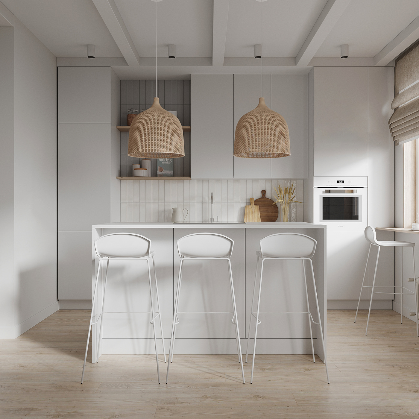 白色系简约风小空间设计                     -6