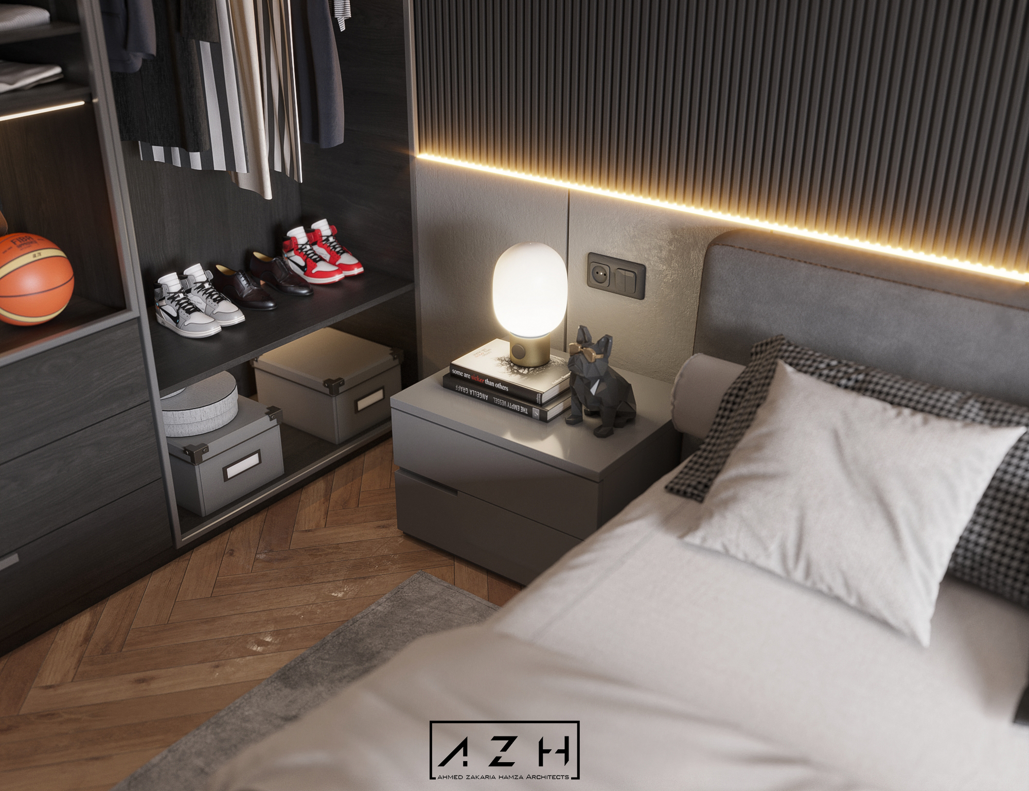 现代卧室设计丨埃及开罗丨Ahmed Zakaria Hamza-8