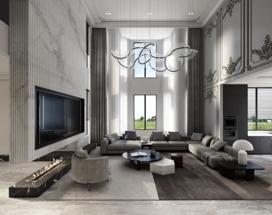 金色蓝庭 | 古典与现代的平衡美学-19