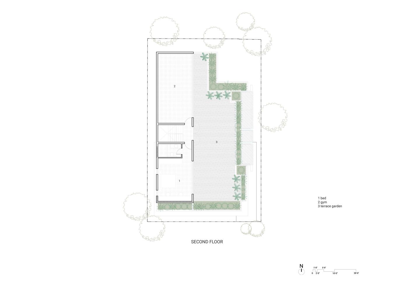 绿之屋别墅设计（绿色之家）丨印度班加罗尔丨戈者设计-21