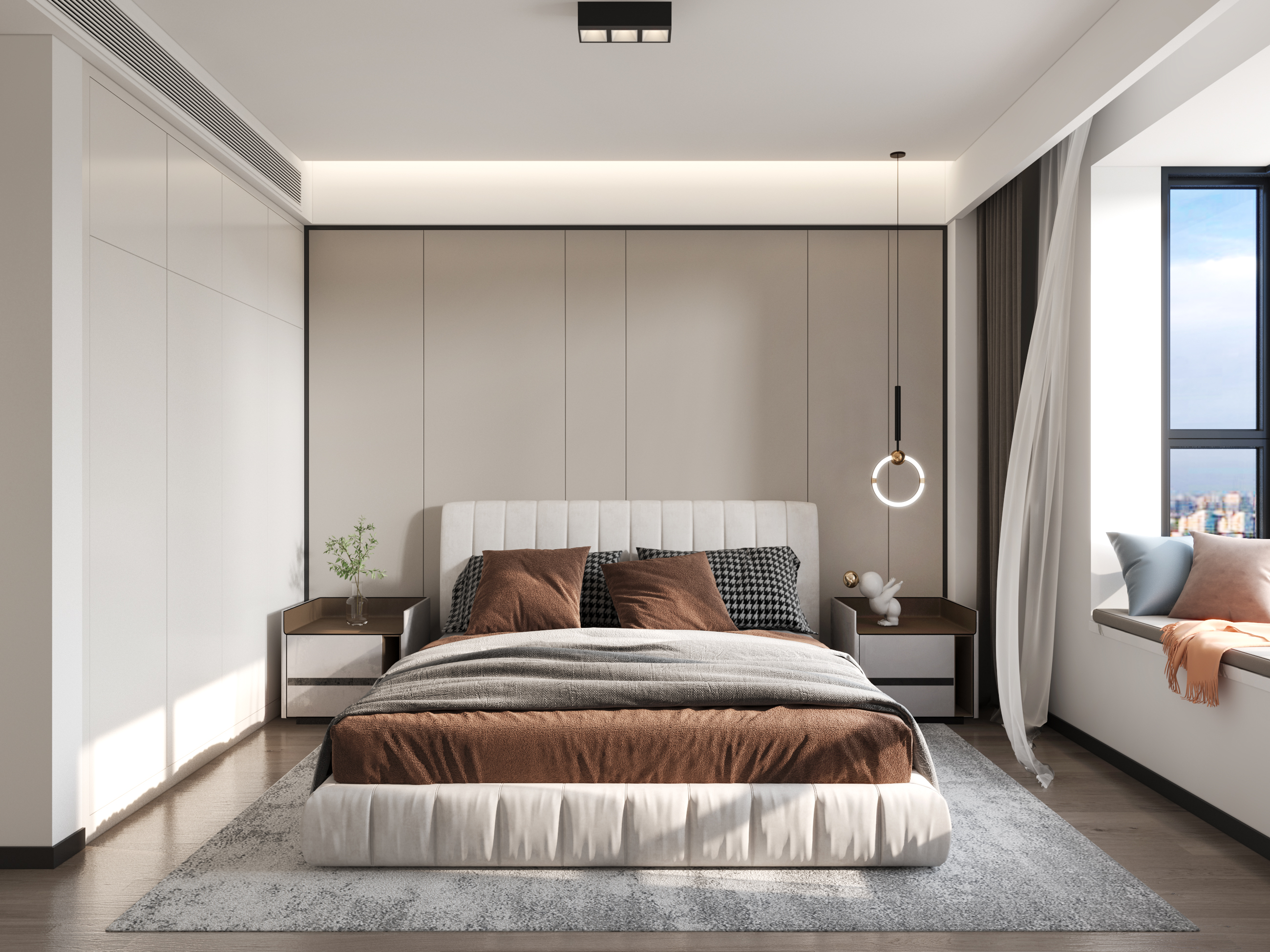 简约诗意的卧室设计丨星夜设计表现-8