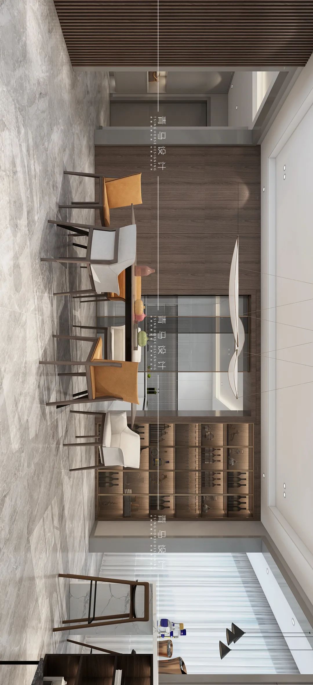 南湖九号院·现代简约大平层丨中国西安丨青马别墅设计-22