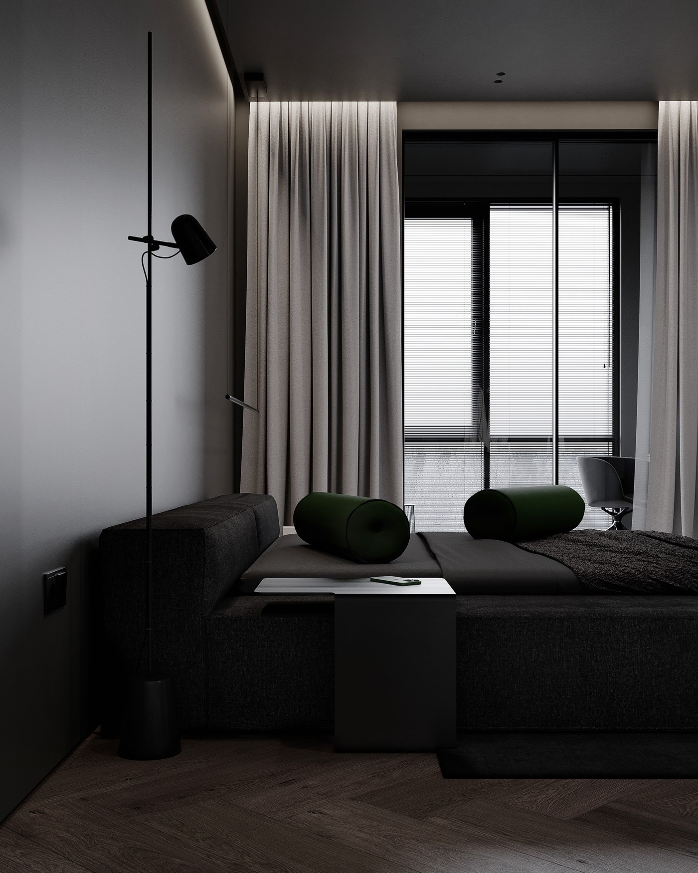 极简黑质感空间  打造精致沉稳住宅！-24