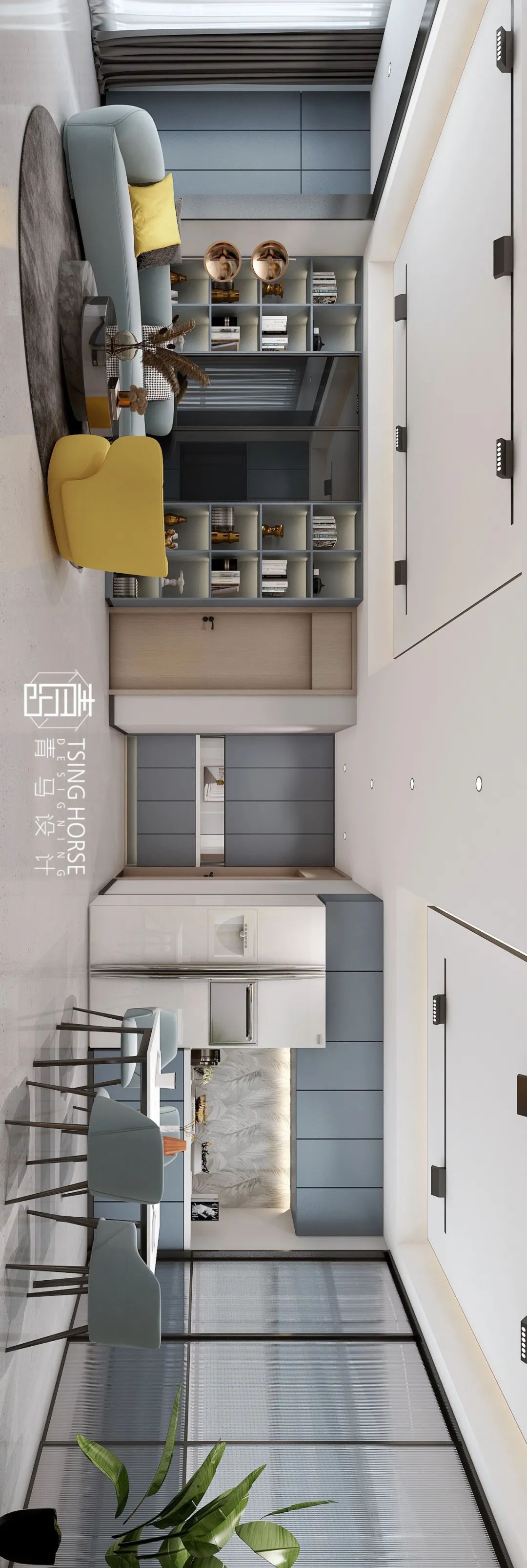 图书馆之约 | 现代风格的外语学院家属区住宅设计-46