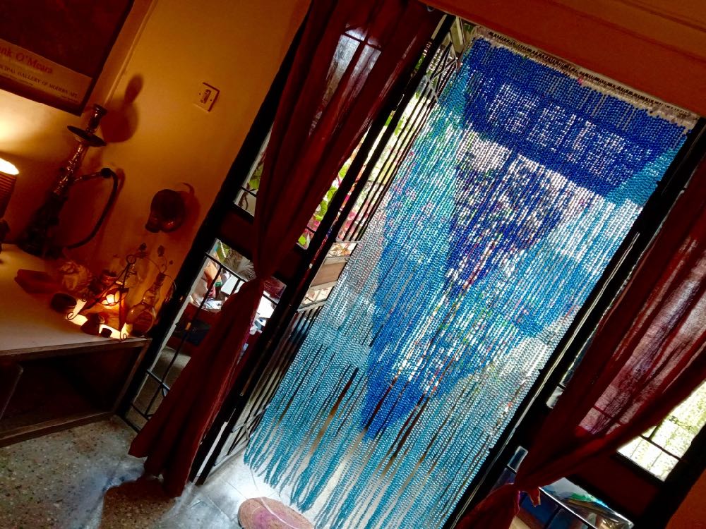 纽约渐变蓝亚克力水晶珠帘隔断丨美国纽约丨Memories of a Butterfly-19