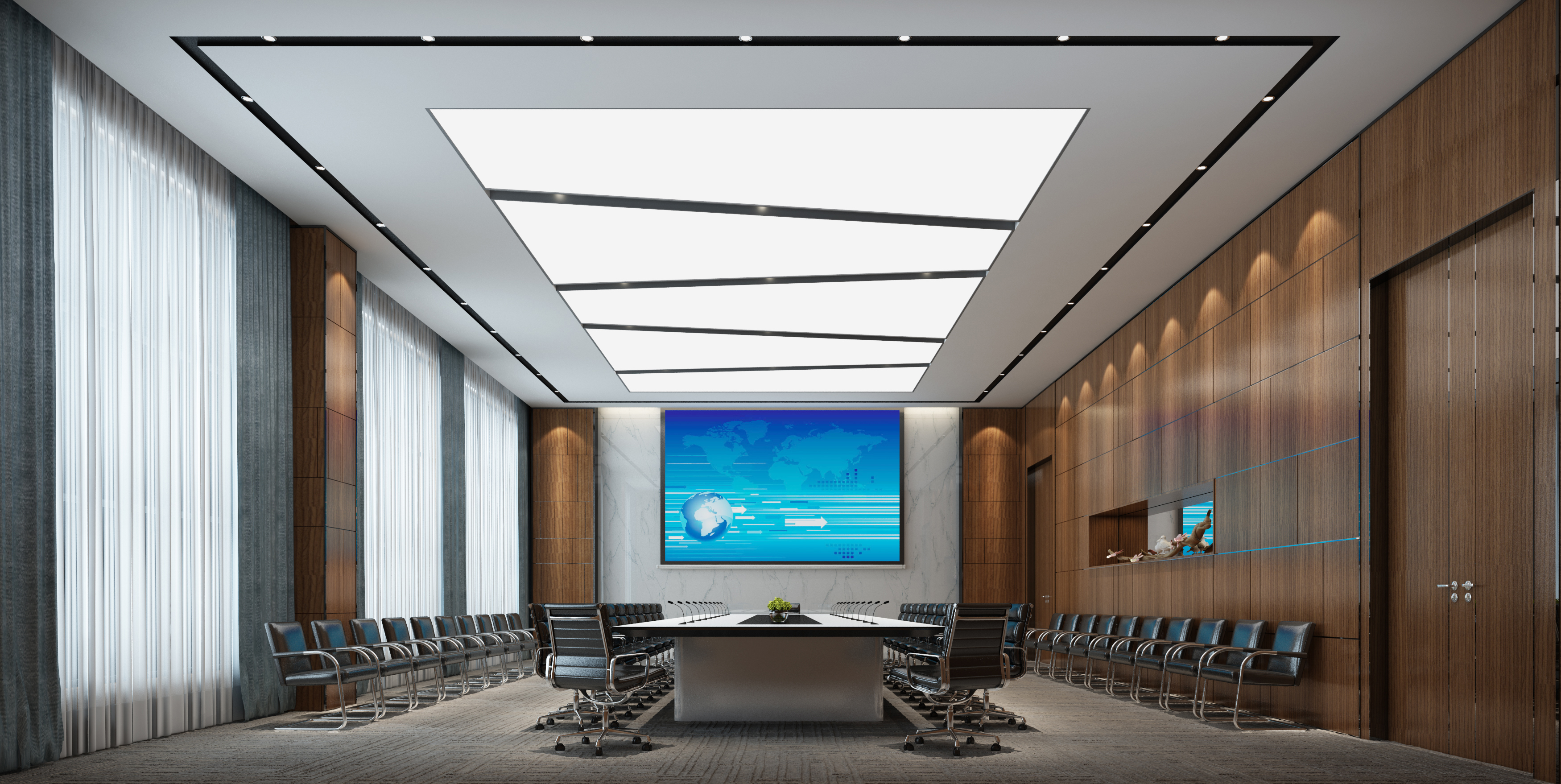 文华南阳天地售楼中心现代风设计-10