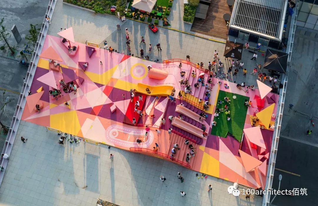 上海晶耀前滩“色彩大爆炸”公共空间设计-1