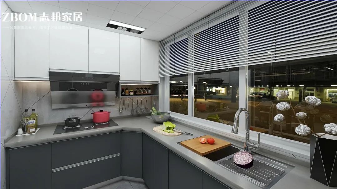 四川泸州 105㎡现代轻奢两居室，黑白灰中的小家大味道！-44