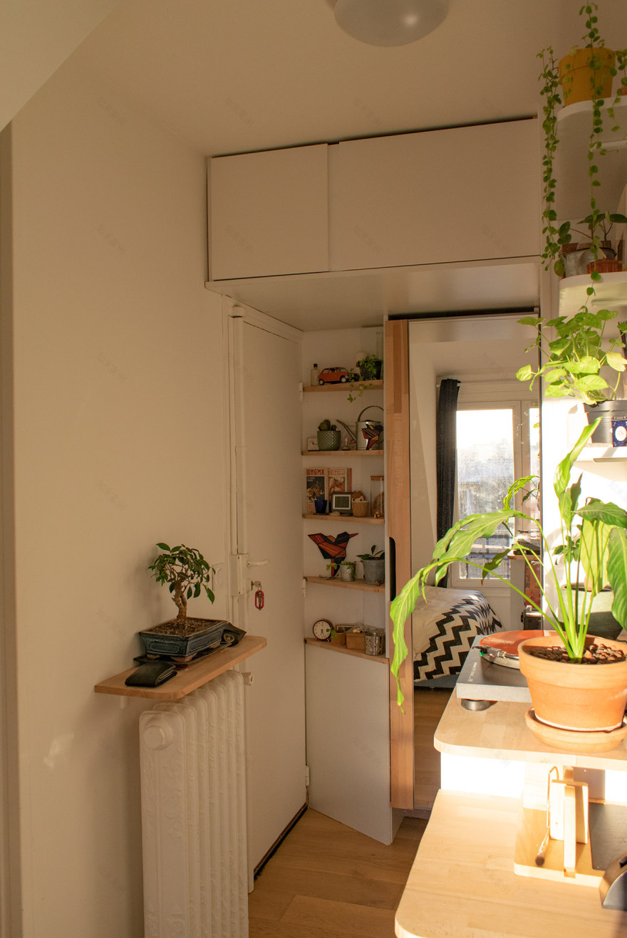 巴黎16区13平米女仆房空间优化项目丨法国巴黎-4