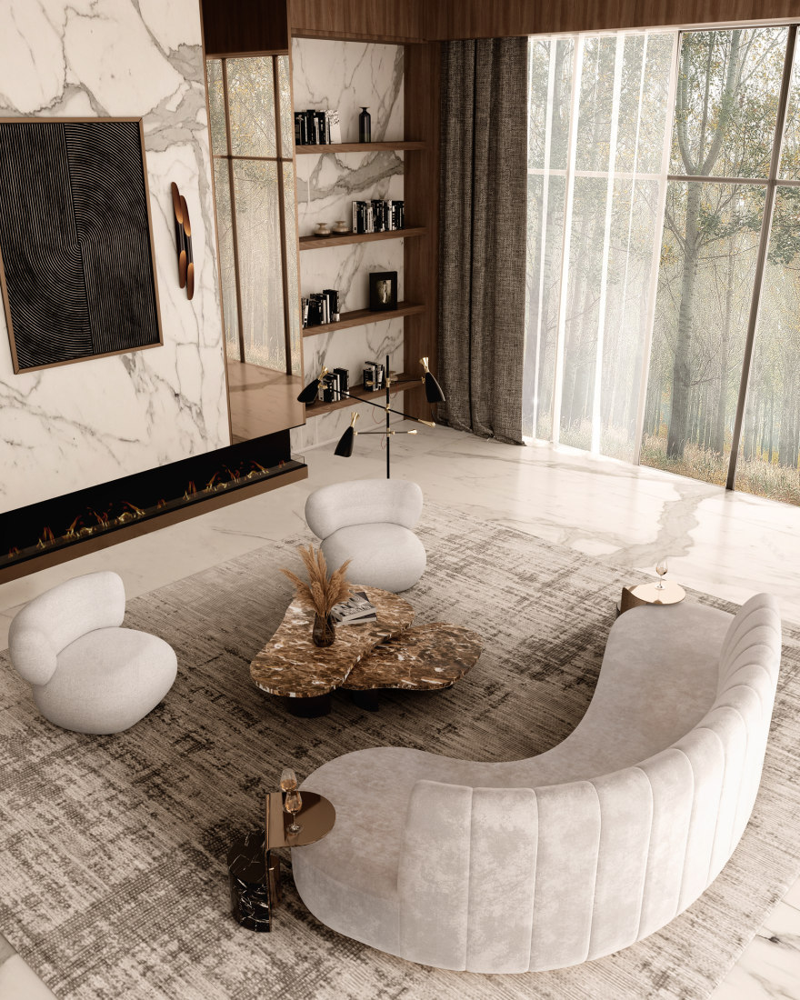 意大利豪华森林住宅设计丨Ashley Gadeova-1