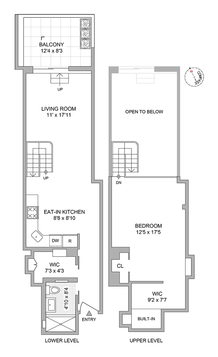 纽约格林威治村历史建筑中的温馨复式阁楼-14