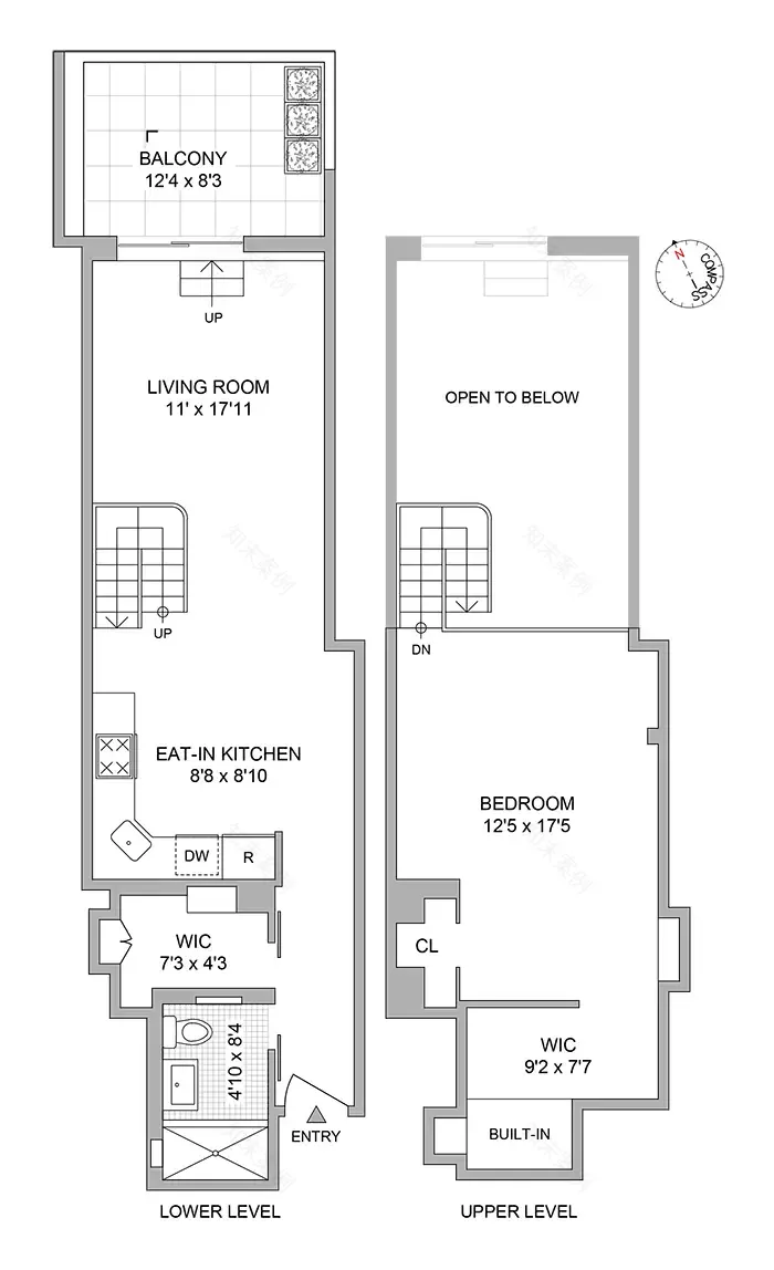 纽约格林威治村历史建筑中的温馨复式阁楼-14