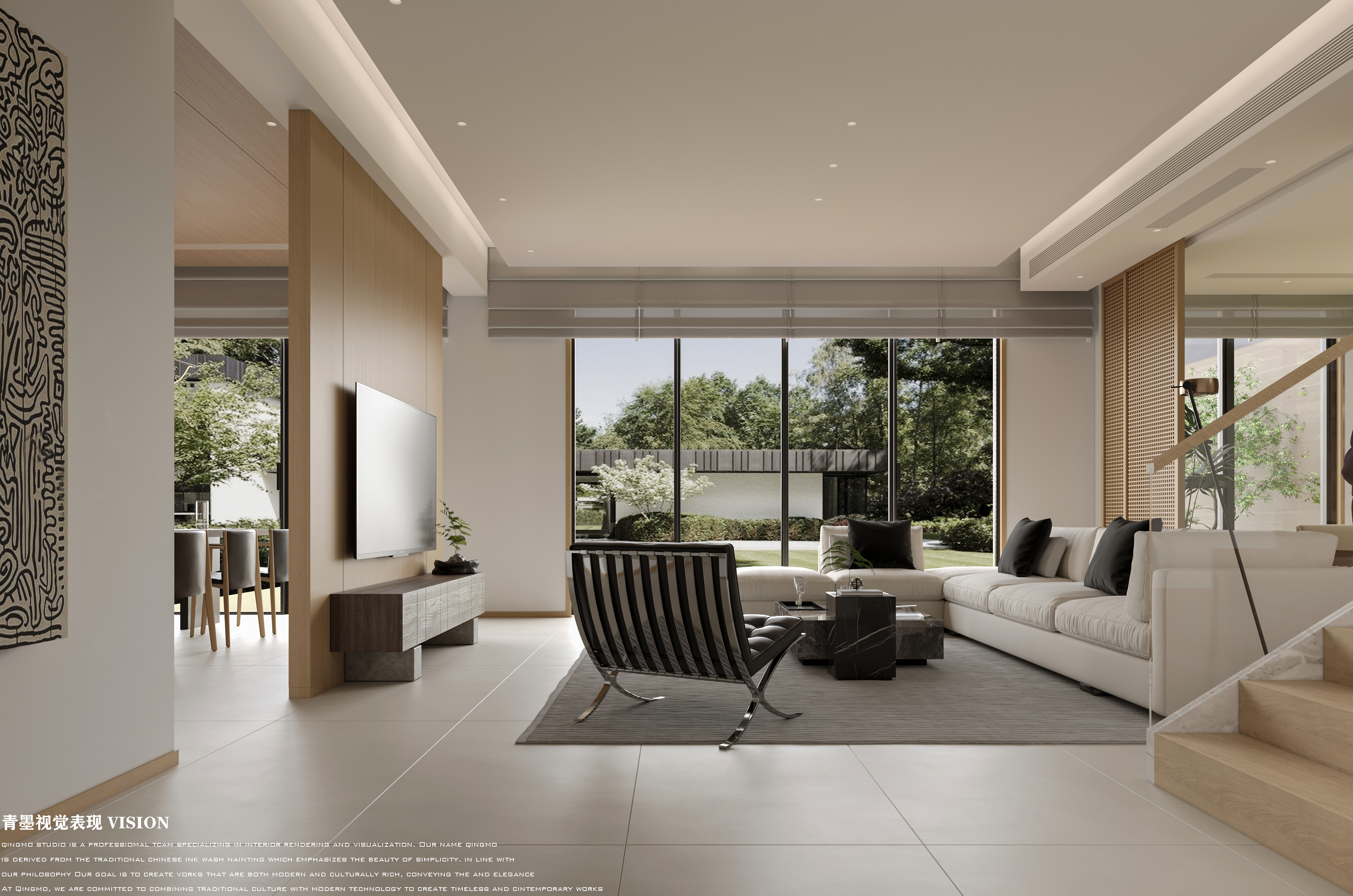 现代别墅效果表现-4