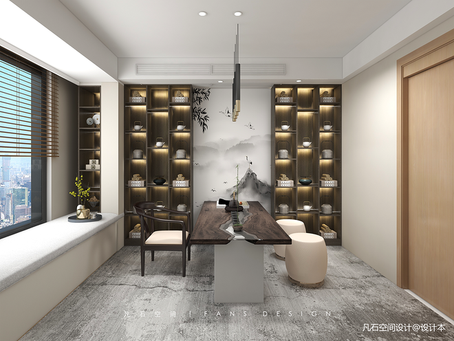 40万元三居253平米装修案例·效果图  凡石新作 · 淑女与猎豹-14