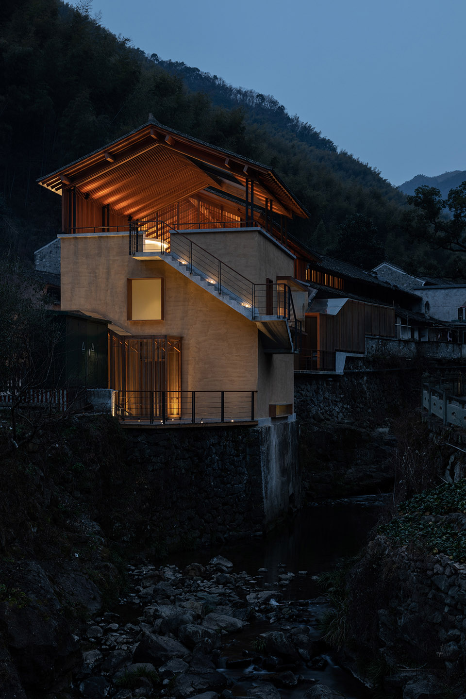 奉化栖霞坑发电站改造的溪边餐厅丨中国宁波丨尌林建筑设计事务所-36