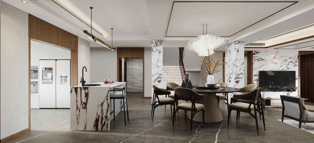 西安紫薇田园都市F区新中式风家居设计丨中国西安丨西安·大小空间设计-14