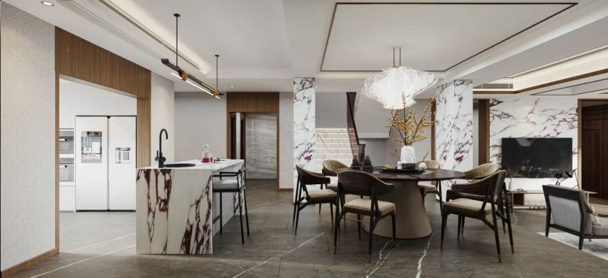 西安紫薇田园都市F区新中式风家居设计丨中国西安丨西安·大小空间设计-14