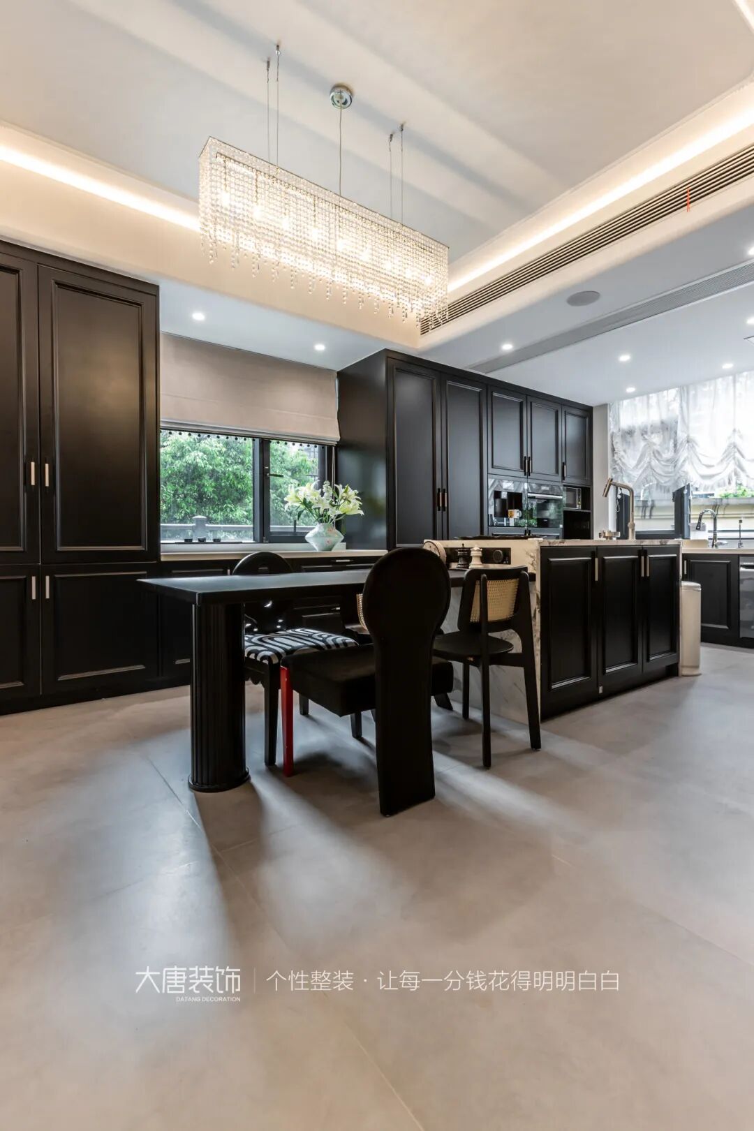 大唐实景丨500㎡别墅装修实景，邂逅法式复古风情-32