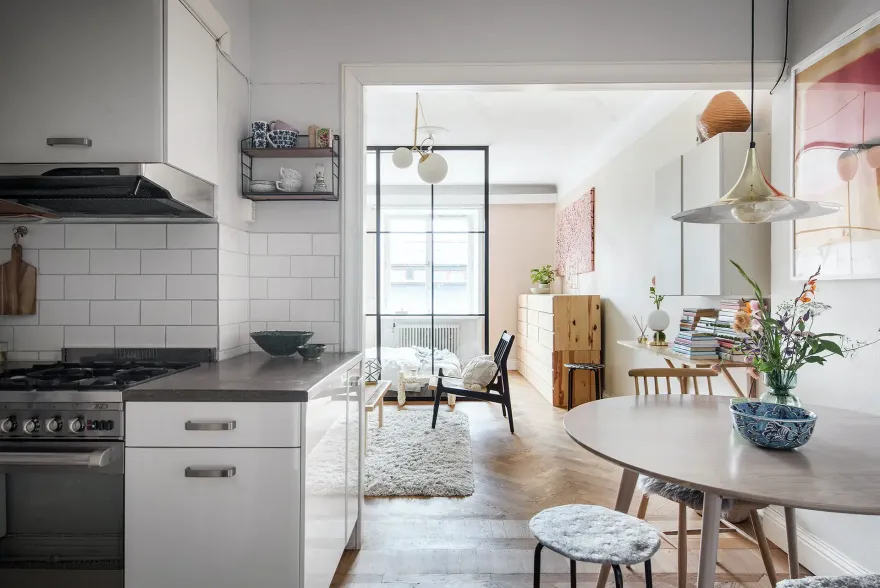 柔美秋日 | 37m²小空间的温暖装饰-9