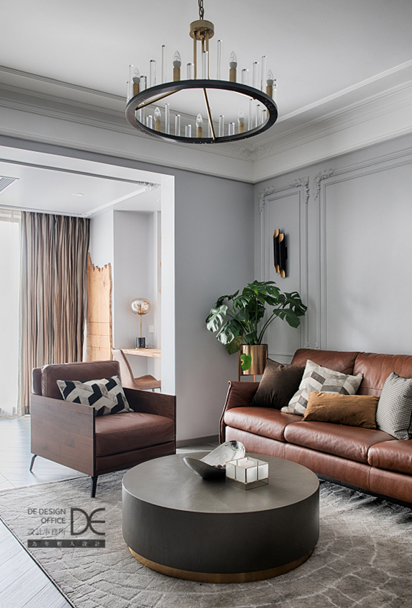 重庆龙湖两江新宸云澜 | 130㎡美式混搭风,鱼骨拼地砖打造高级感-30