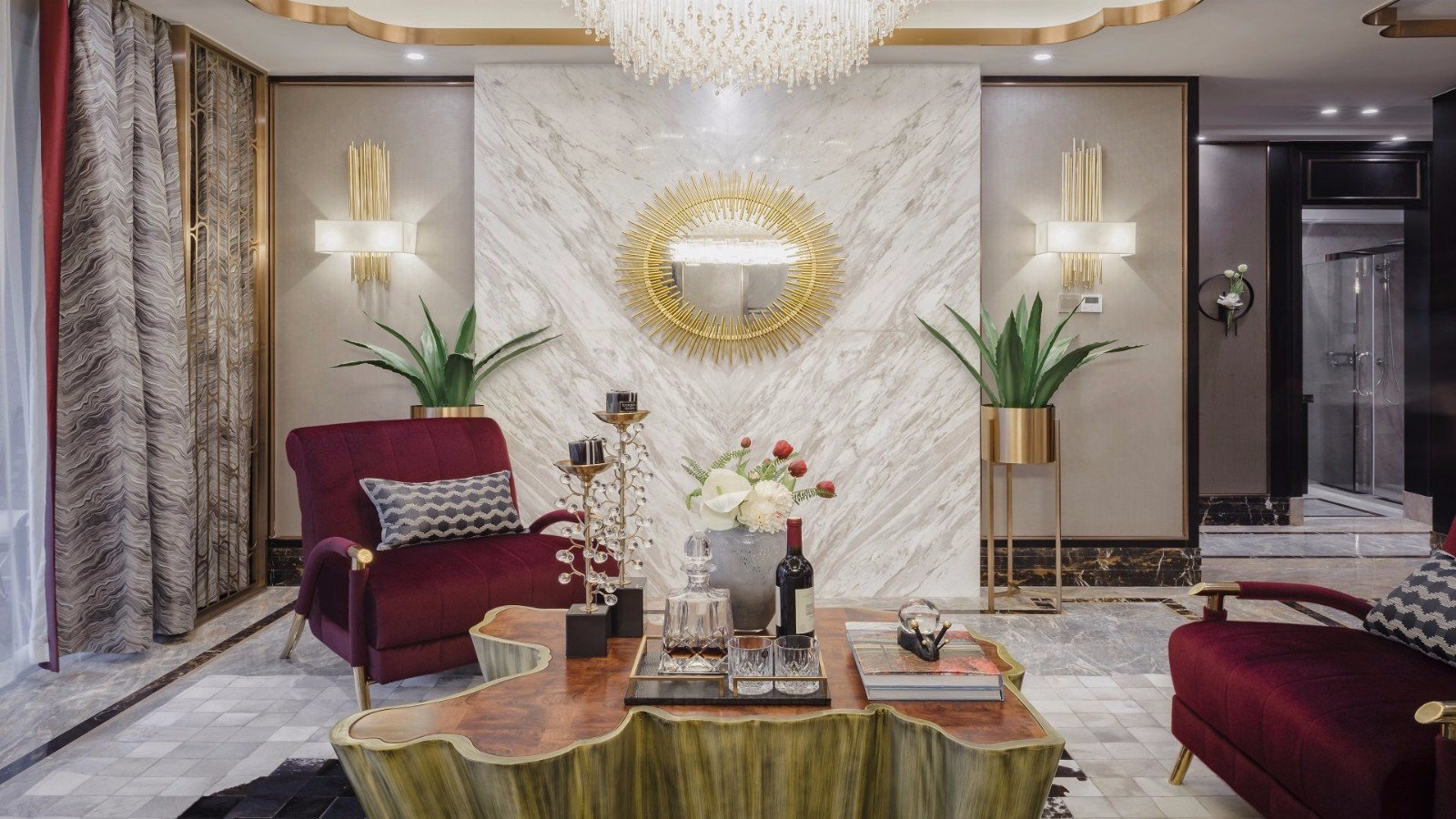 成都融创观玺台高层样板间E 2户型  于计设计-1