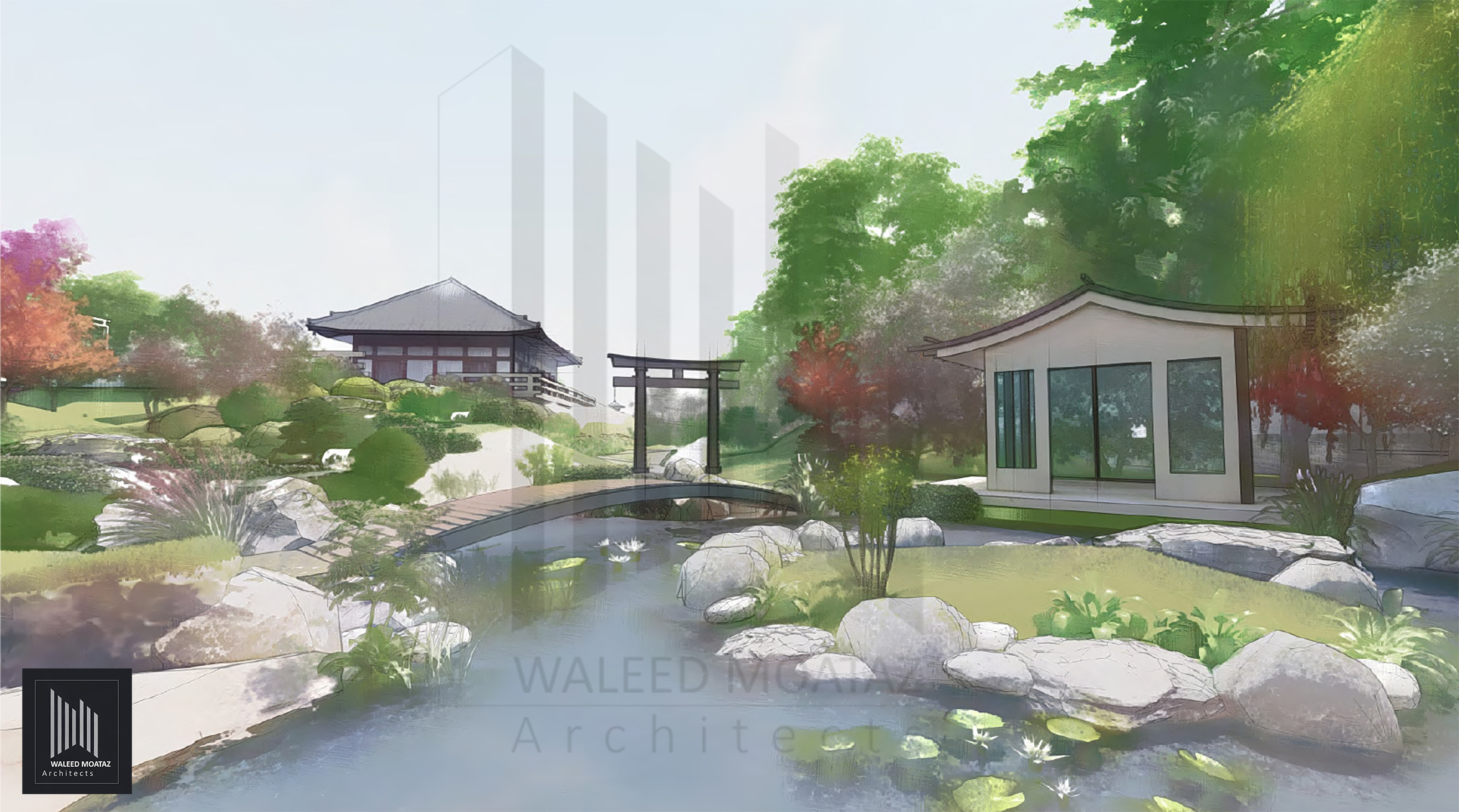 日式庭园景观丨阿联酋阿布扎比丨APG 建筑规划集团-6