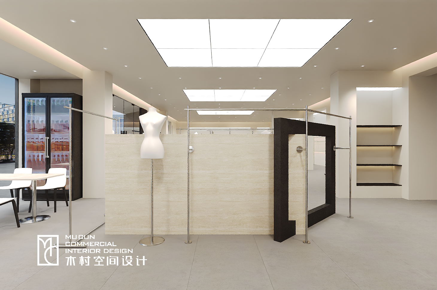 现代简约服装店设计丨中国上海丨木村空间美学-11