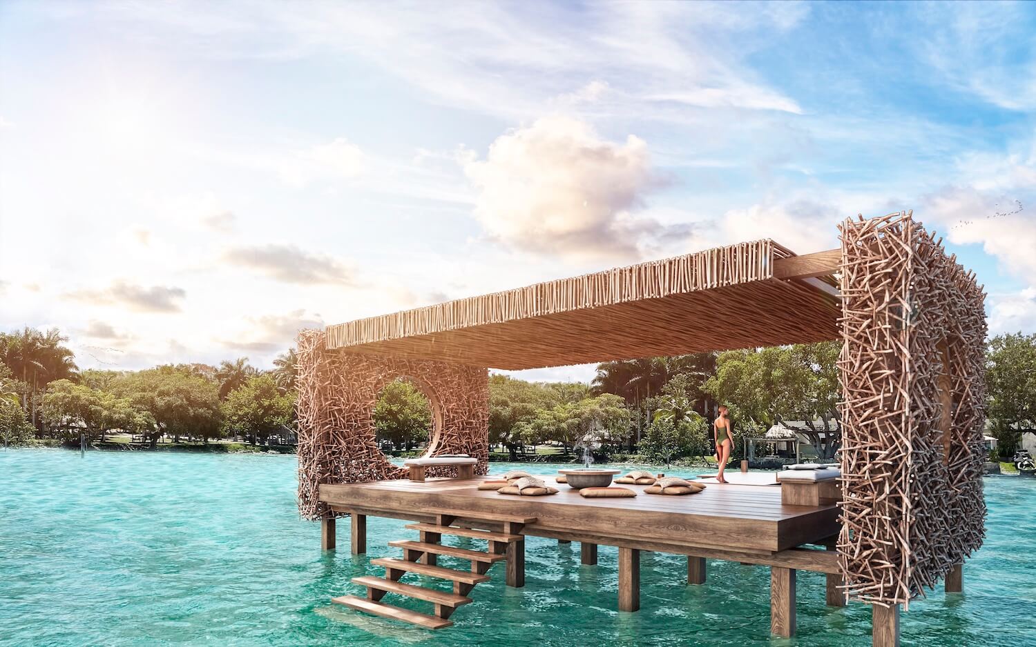 Bacalar 悬浮避难所码头丨墨西哥-7