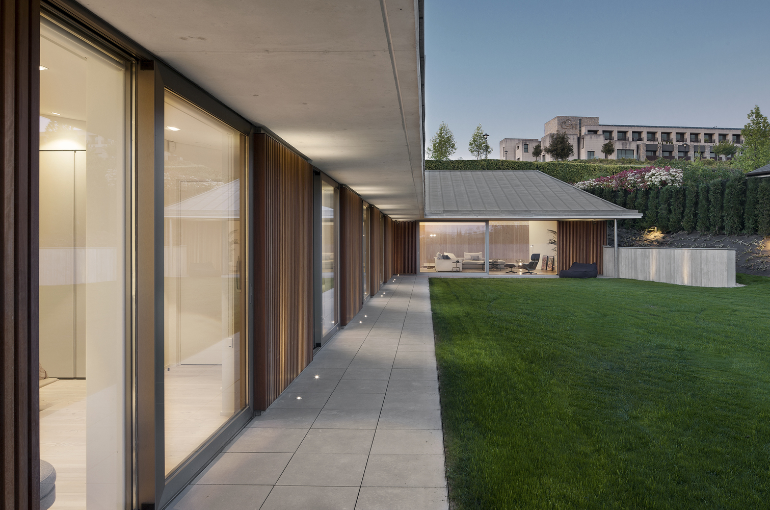 混凝土与木质的和谐交响曲——西班牙 Navarre 私人住宅设计-70