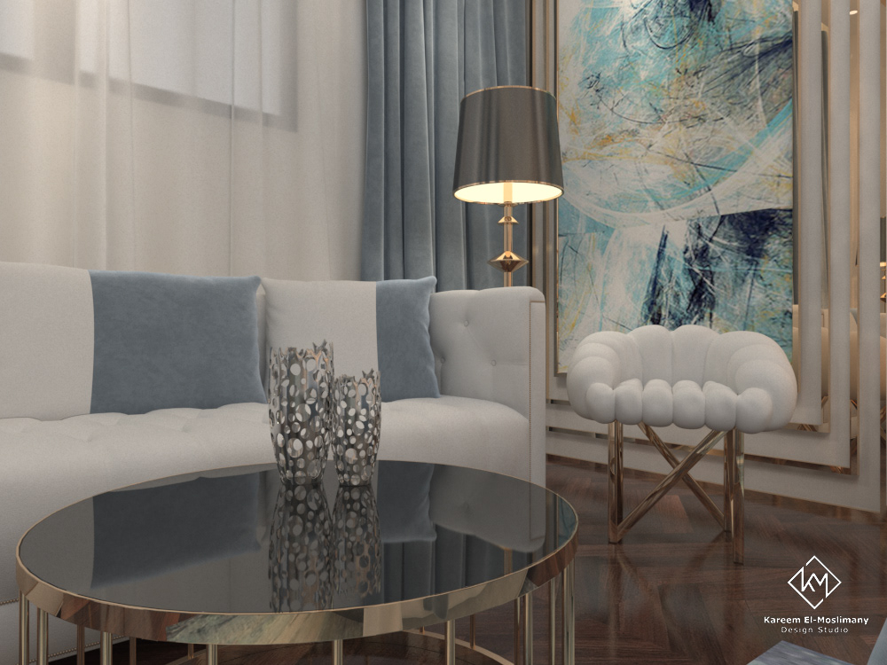 Anastasiya Gushchina丨平层丨Luxurious Neo-Classic Master Bedroom Design-8