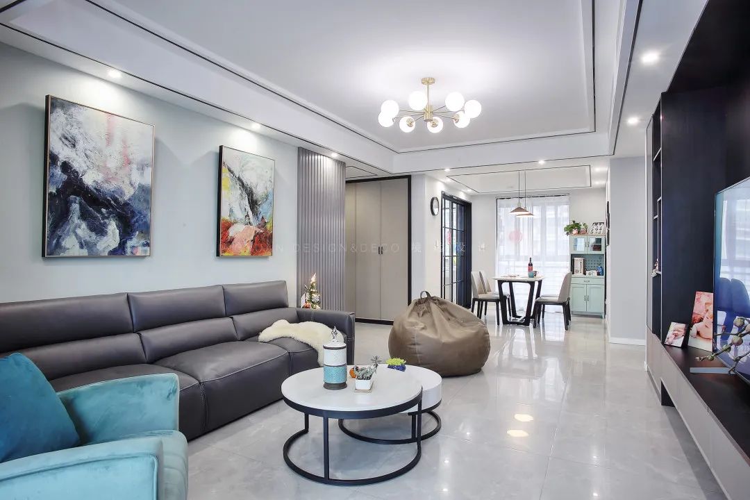 境远装饰 | 110㎡轻奢++ 北欧风混搭设计,演绎优雅变奏曲-3