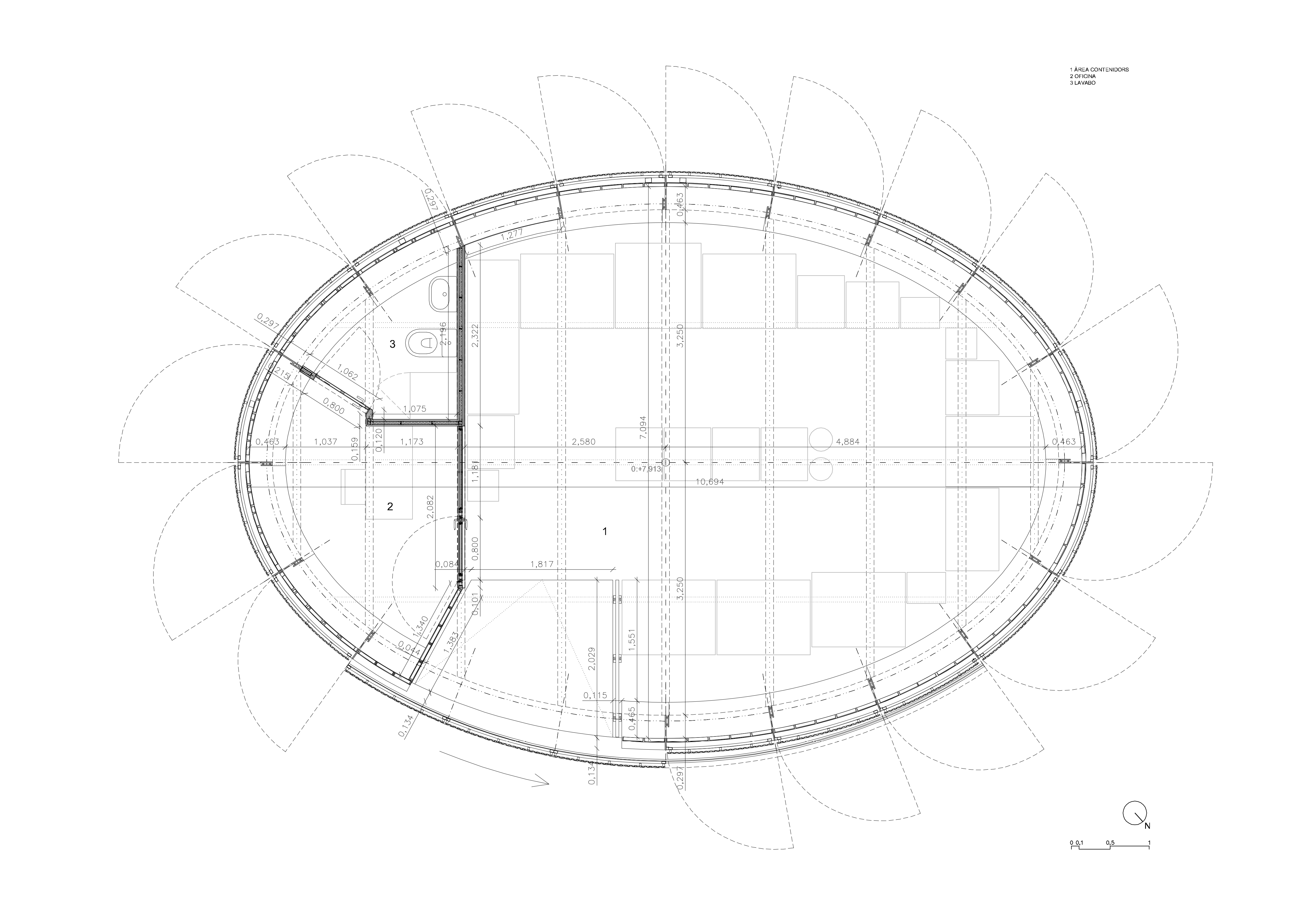 巴塞罗那临时绿色回收点 | 轻巧透明，融入街景-14