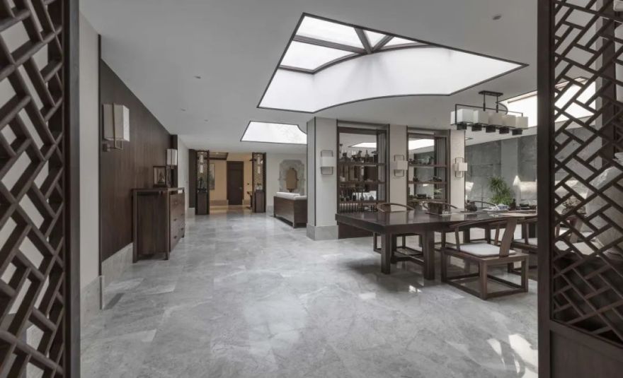 别墅非家装丨1100平方新中式,闲雅宁静的意蕴美-34