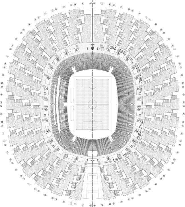 下诺夫哥罗德5万人足球场丨俄罗斯诺夫哥罗德丨“Studio 44”(设计团队成员众多)-56