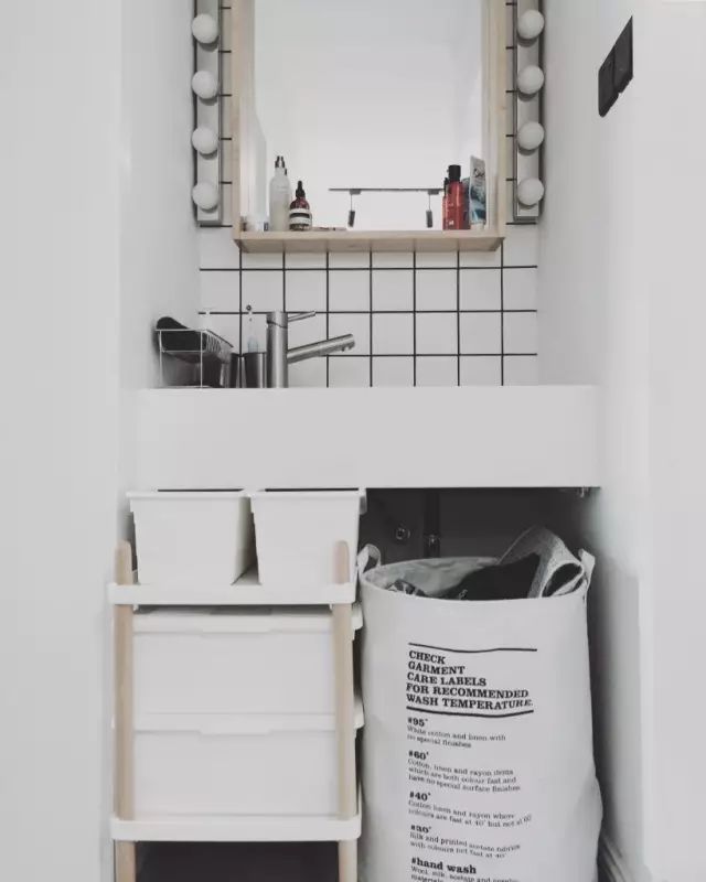 3个月爆改45㎡二手房，竟装下了浴缸、衣帽间和一整面墙的鞋柜！-107