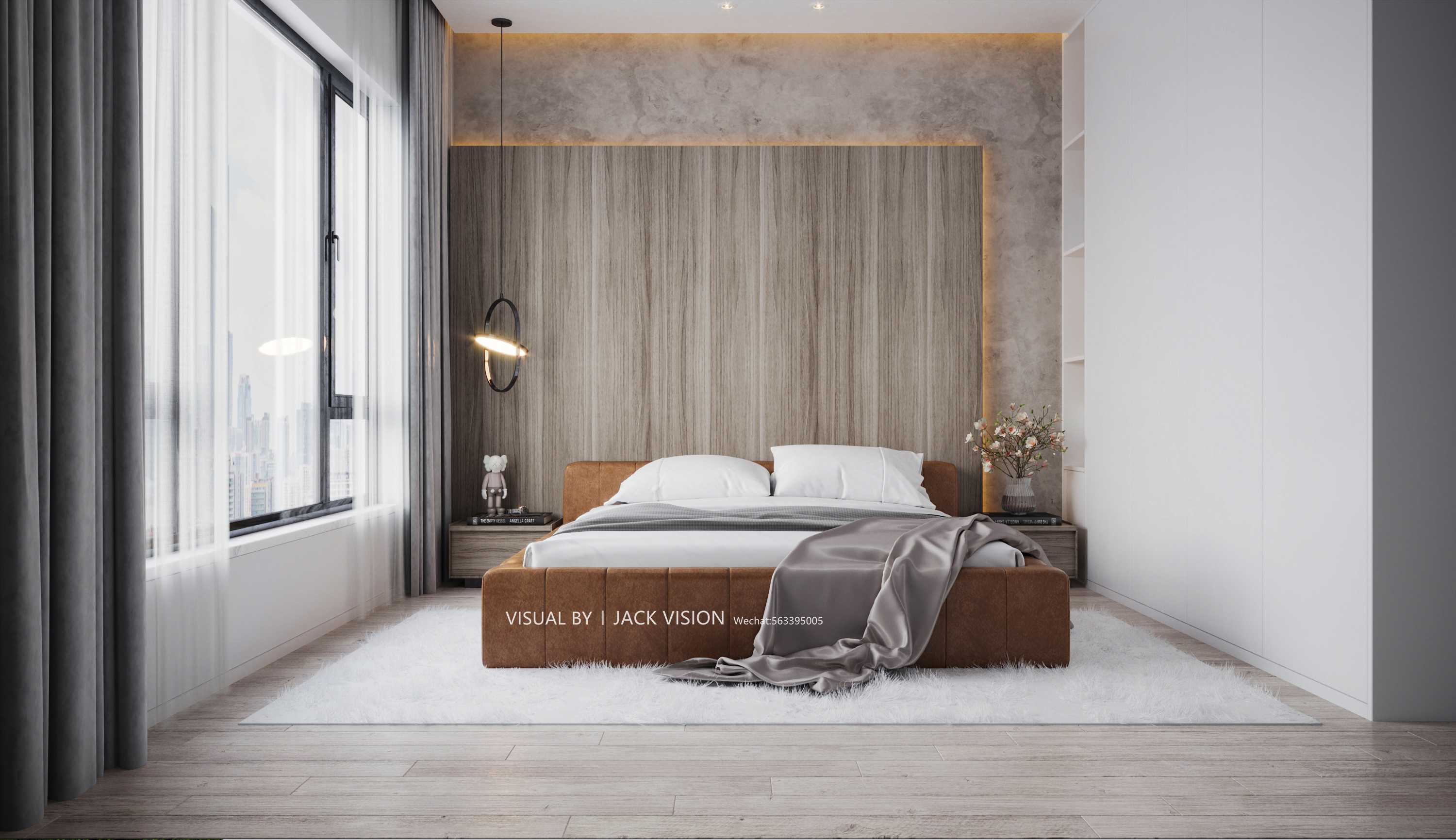 现代极简卧室设计案例-3