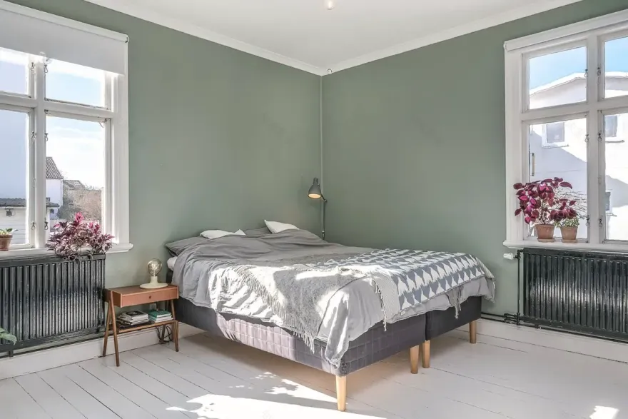 复古色彩的瑞典老屋厨房-15