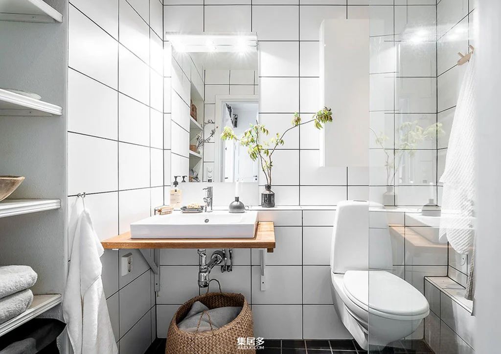 复古温暖明亮的斯堪的纳维亚公寓-37