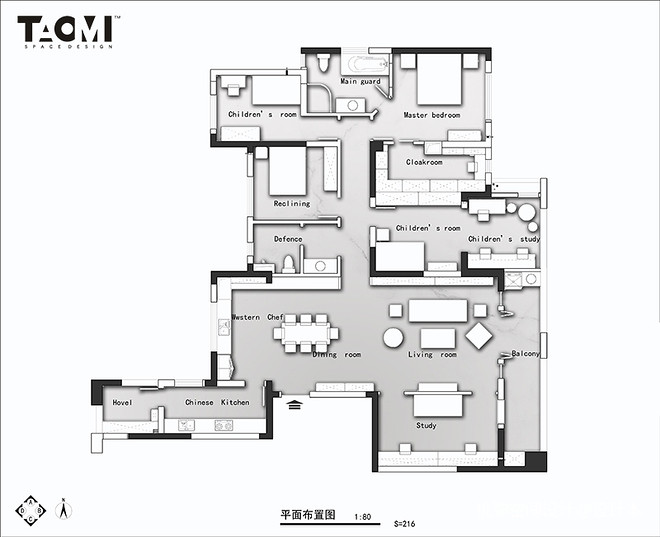 【爱丽丝的兔子洞】90万元四居及以上216平米装修案例丨中国武汉丨桃弥空间设计-20