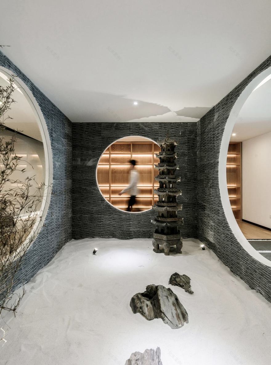 《身临其境》禅茶办公会所,东方禅意与海派设计完美融合-28