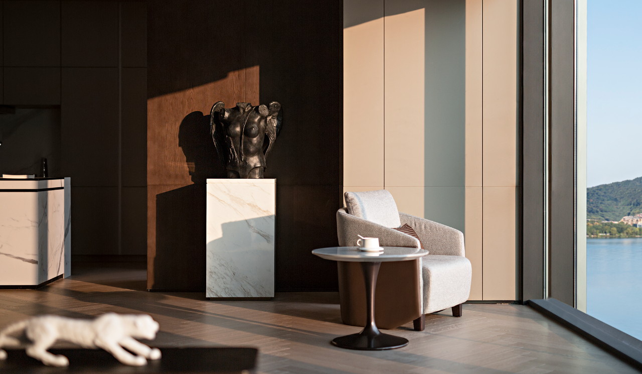 长沙450㎡大平层 | 面朝湖心，春暖花开-35