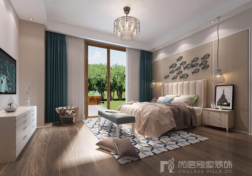 时尚灰调园林庭院，书柜沙发共筑惬意生活-16