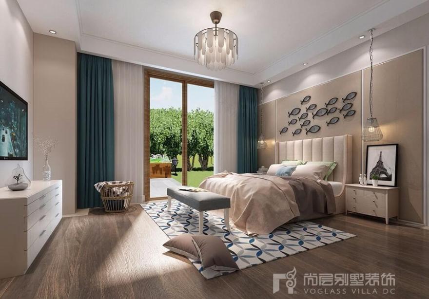 时尚灰调园林庭院,书柜沙发共筑惬意生活-16