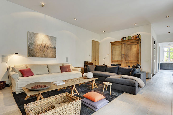 比利时现代乡村风家居设计，自然材料营造舒适氛围-11