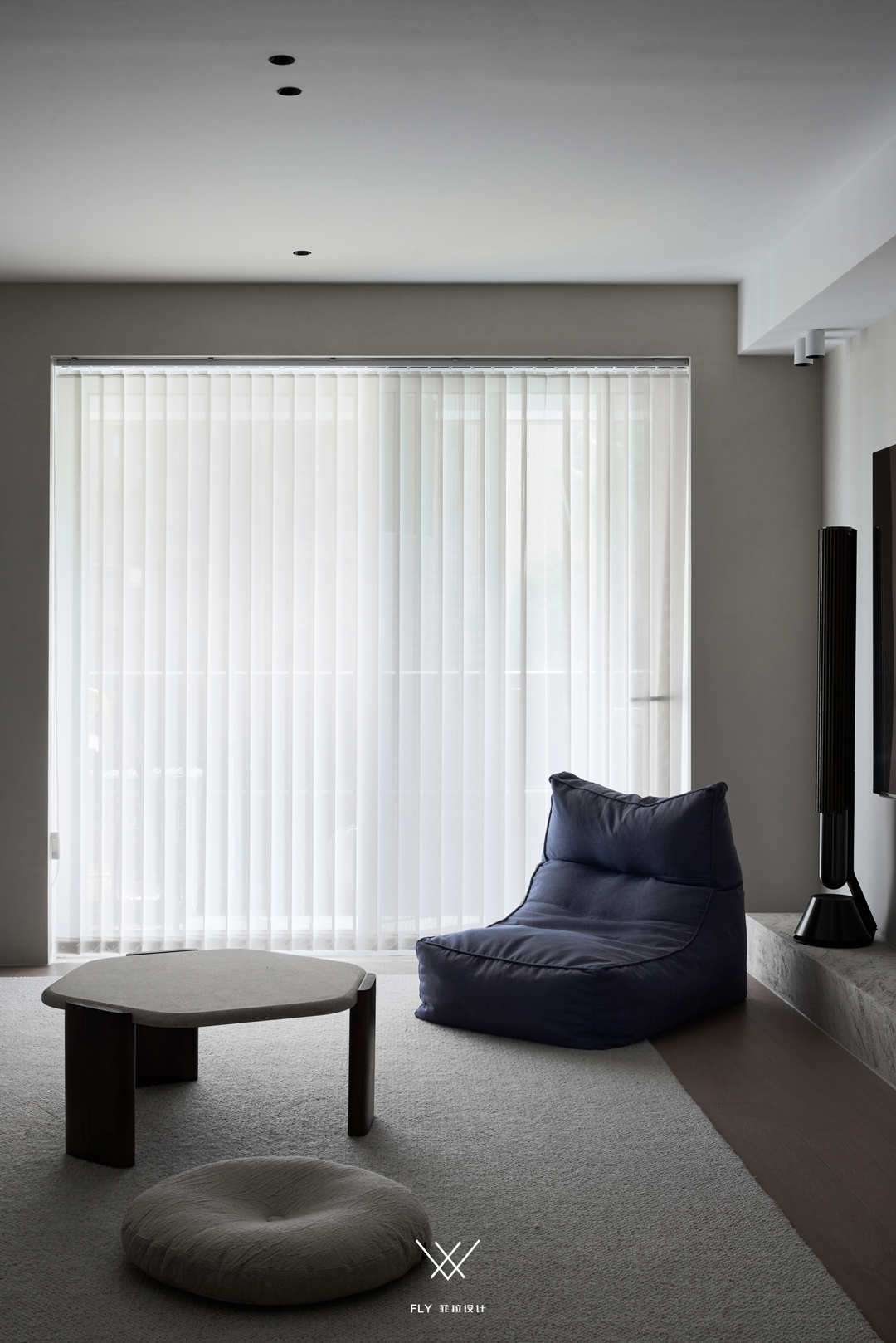 浙江杭州「万家星城」三室两厅现代侘寂空间设计丨中国杭州丨菲拉设计-37