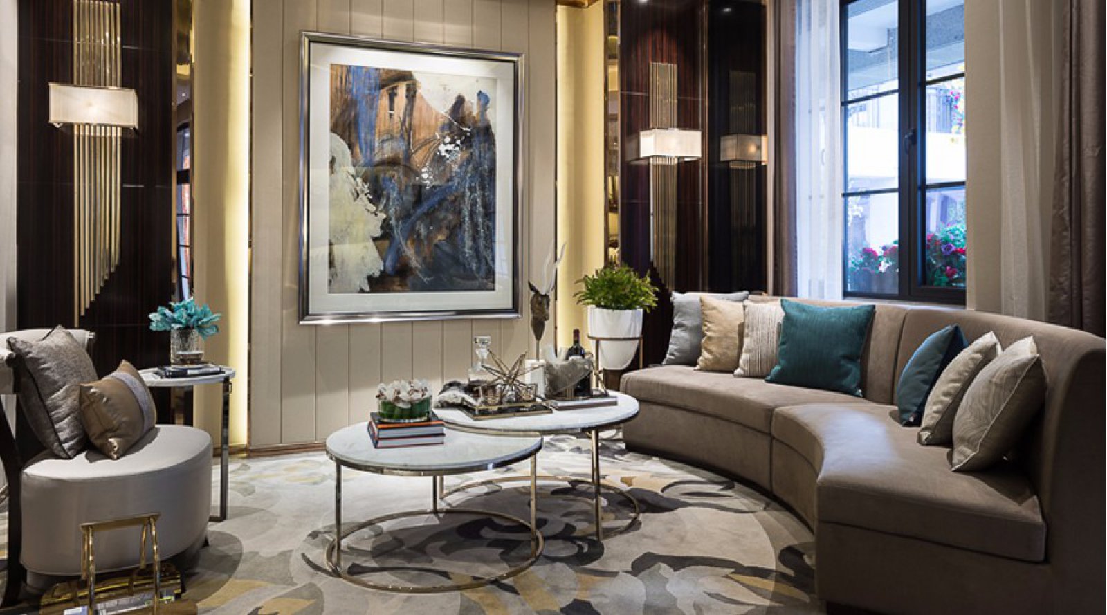 雅奢品居—北京恒大书院A2样板房  易和设计-极尚软装作品-1